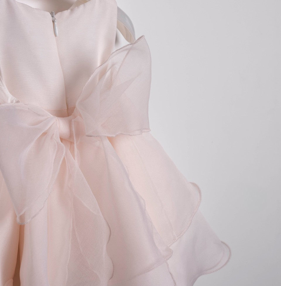 Vestido rosa de ceremonia 304 para niñas de la marca MIMILÚ