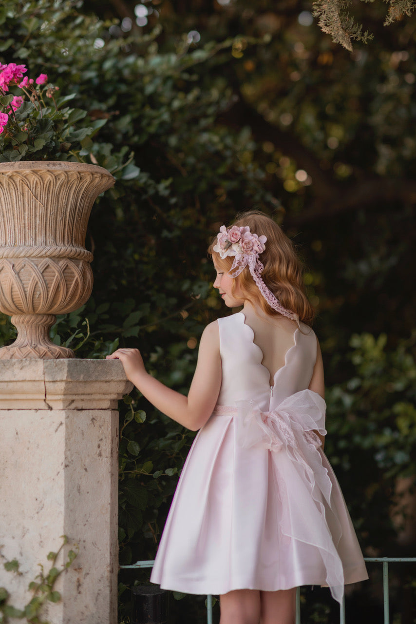Vestido de ceremonia 928 para niña de la marca MIMILÚ