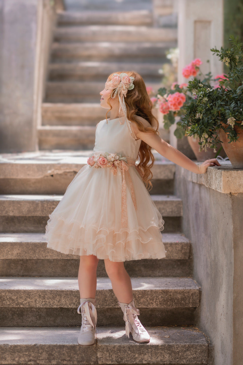 Vestido de ceremonia 282 para niñas de la marca MIMILÚ