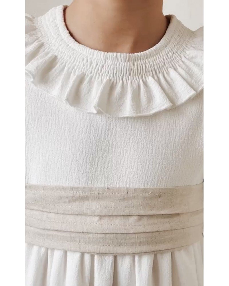 Vestido de comunión Violeta de la marca PETRITAS (lazada no incluida)