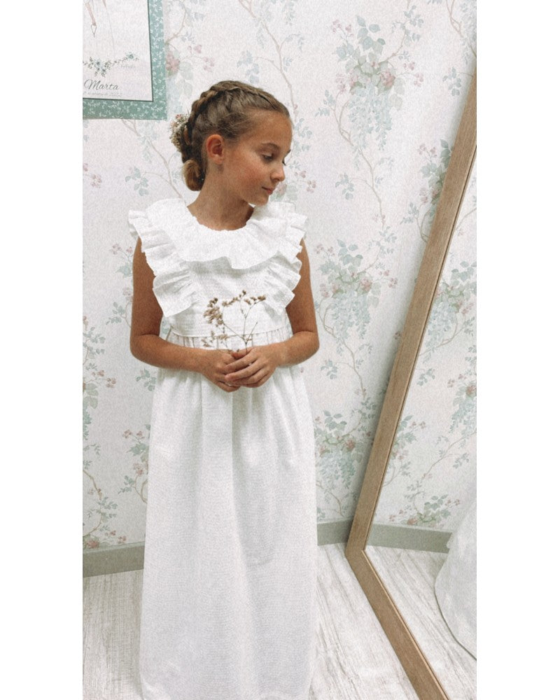 Vestido de comunión NUBE de la marca PETRITAS (lazada no incluida)