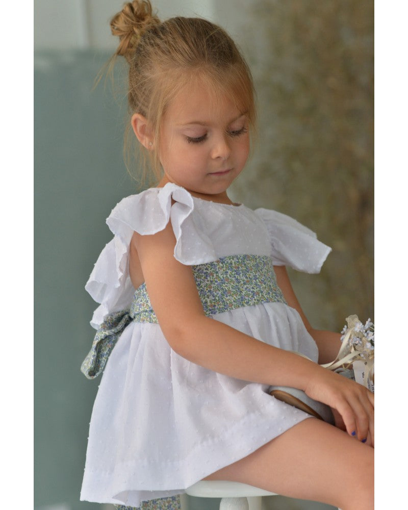 Vestido de ceremonia JOSEPHINE blanco de la marca PETRITAS (lazada no incluida)