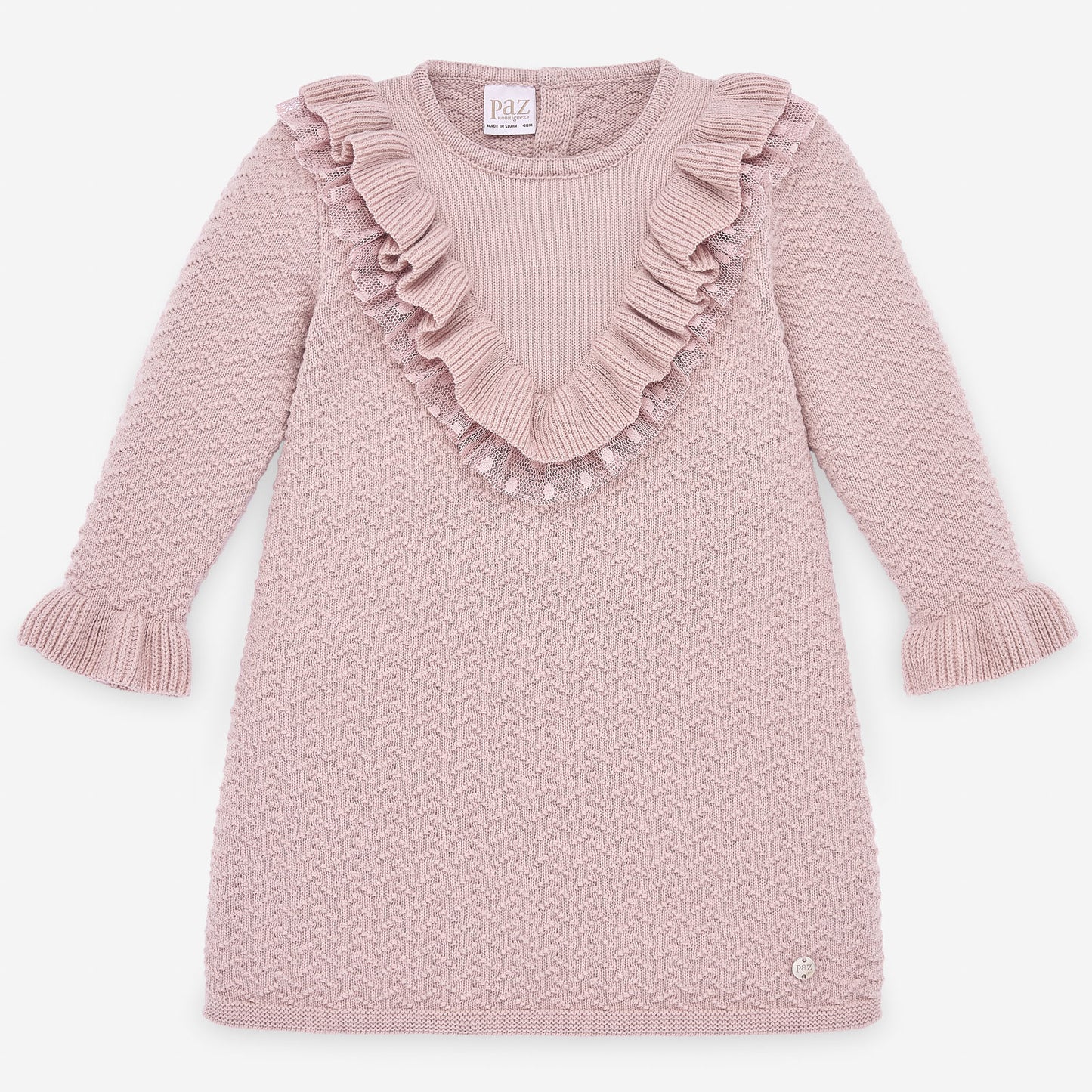 ROPA PARA NIÑOS - VESTIDO ROSA "RECUERDO" PAZ RODRIGUEZ