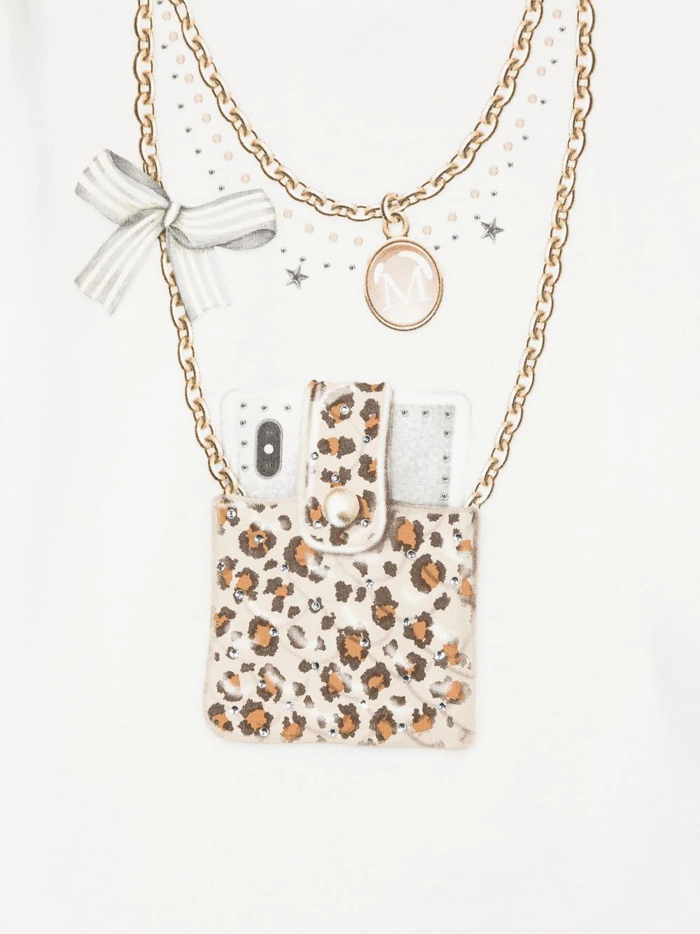 Camiseta de manga larga con estampado gráfico MONNALISA