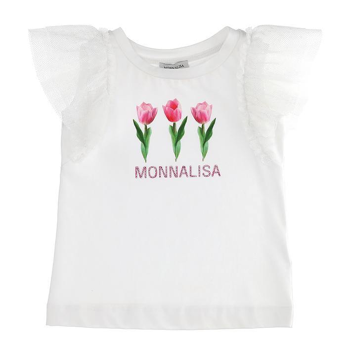ROPA PARA NIÑOS - BLUSA CON TULIPÁNES MONNALISA - Modini Shop