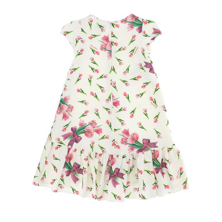 ROPA PARA NIÑOS - VESTIDO CON TULIPÁNES MONNALISA - Modini Shop