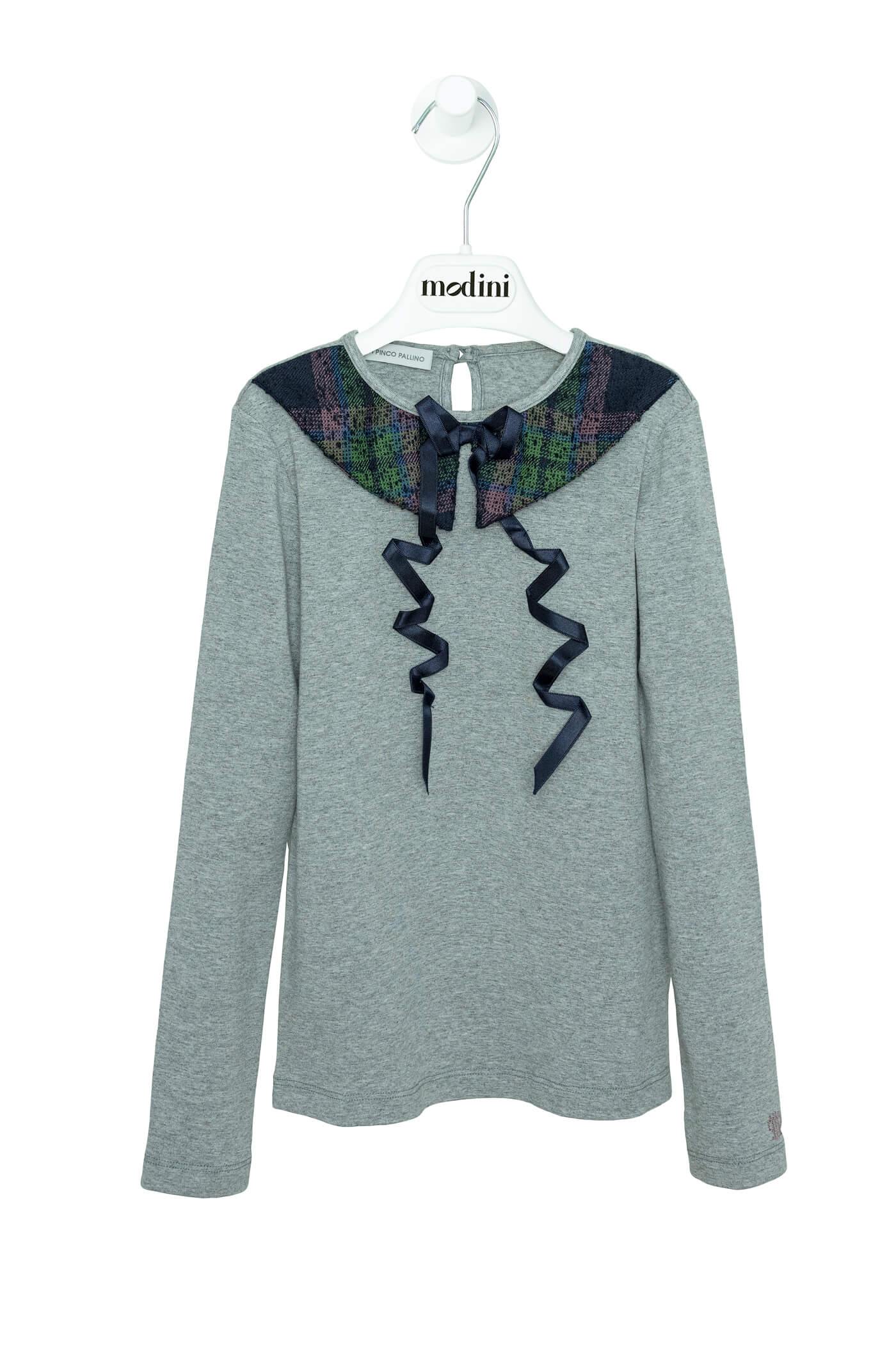 ROPA PARA NIÑOS - CAMISETA GRIS NIÑA I PINCO PALLINO - Modini Shop