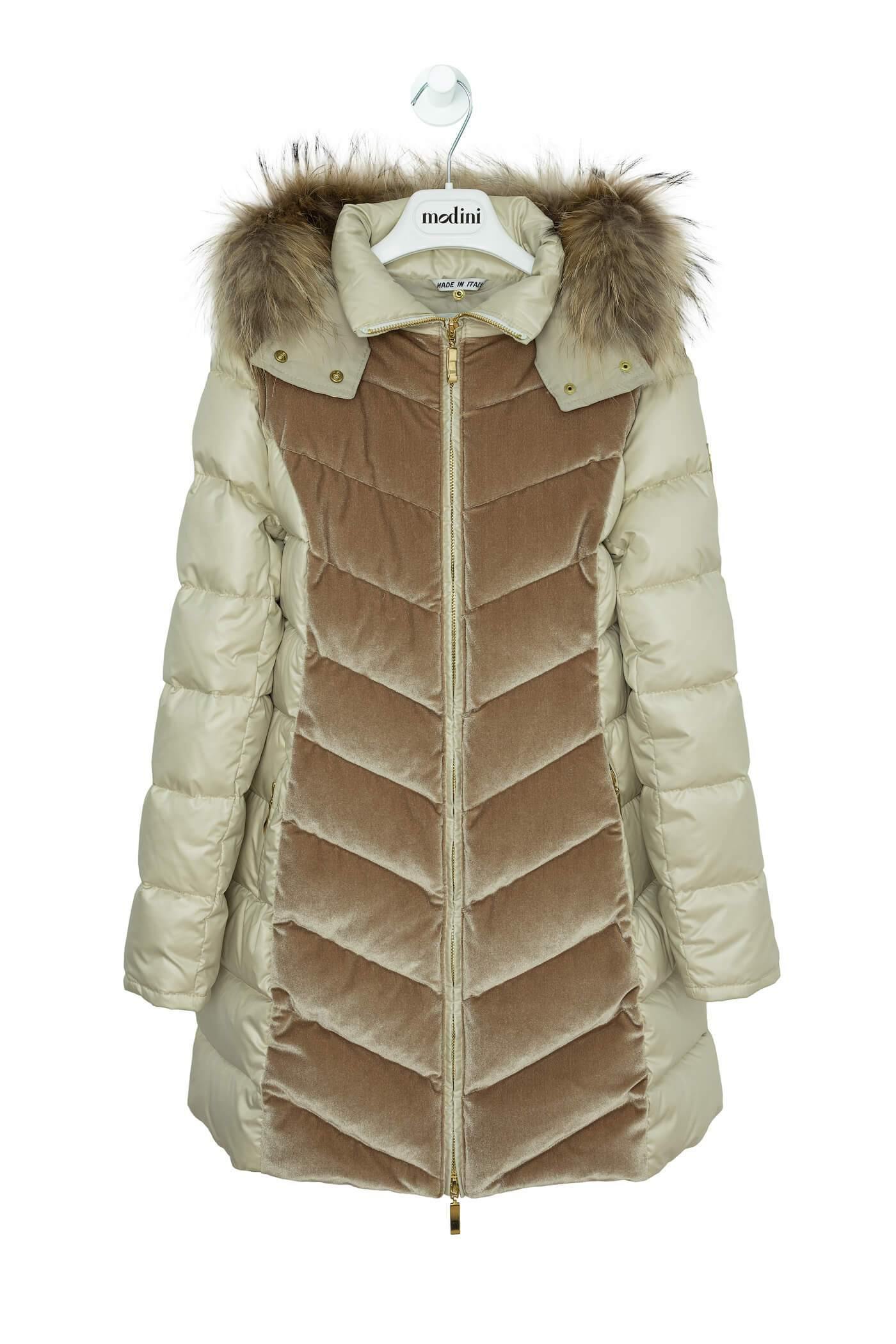 ROPA PANA NIÑOS - ABRIGO DOBLE TEJIDO BEIGE - Modini Shop