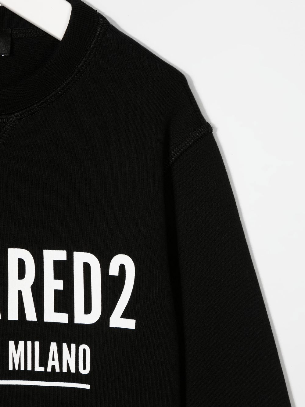 Ropa para niños - sudadera negra logo DSQUARED2