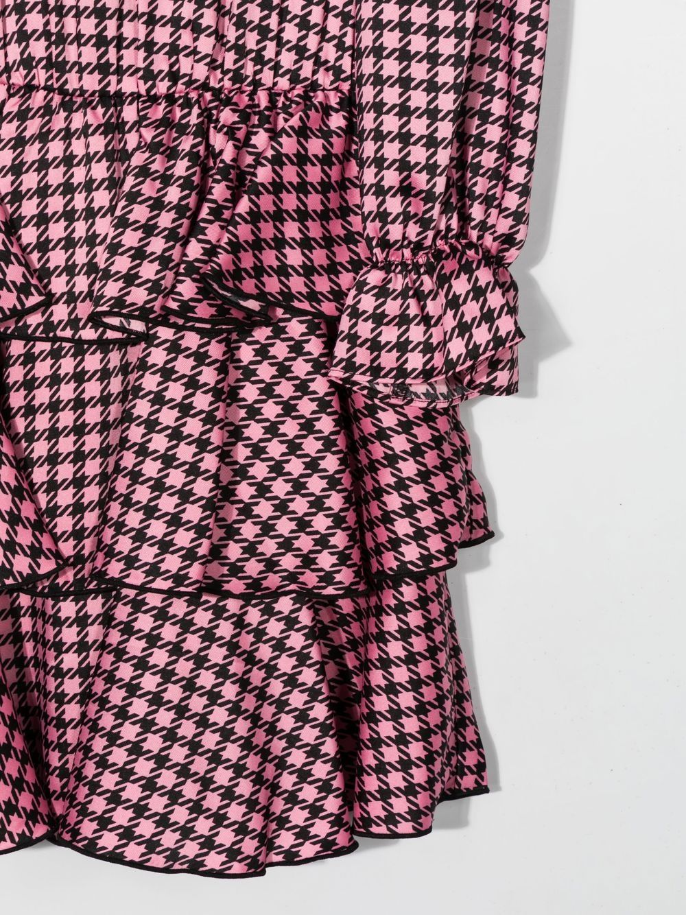 Ropa para niños- Vestido rosa y negro con print estampado TWINSET