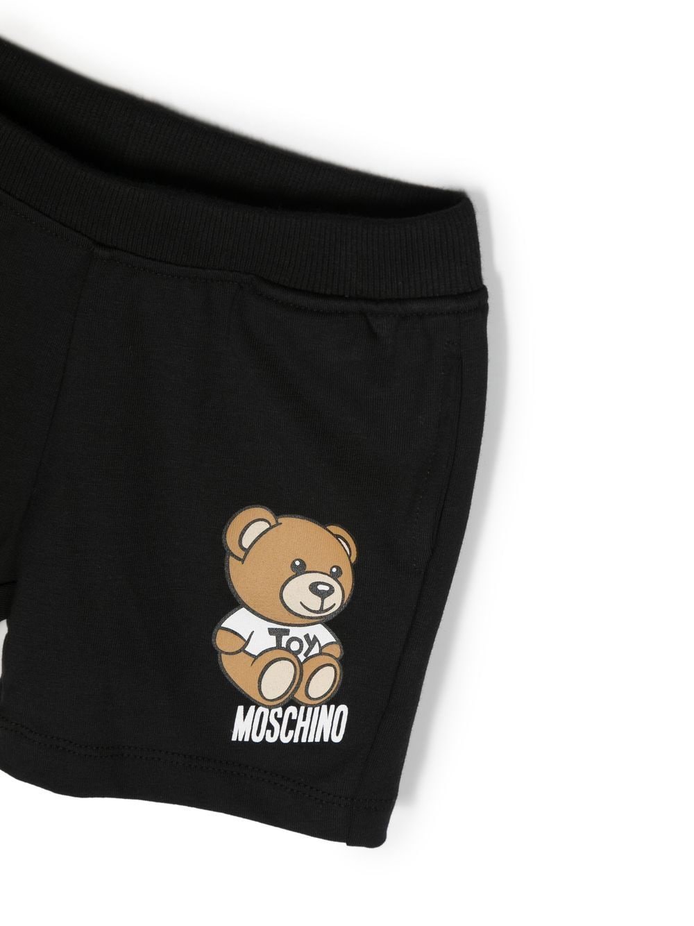 Ropa para niños - set de camiseta y pantalón negro corto con motivo Teddy Bear MOSCHINO