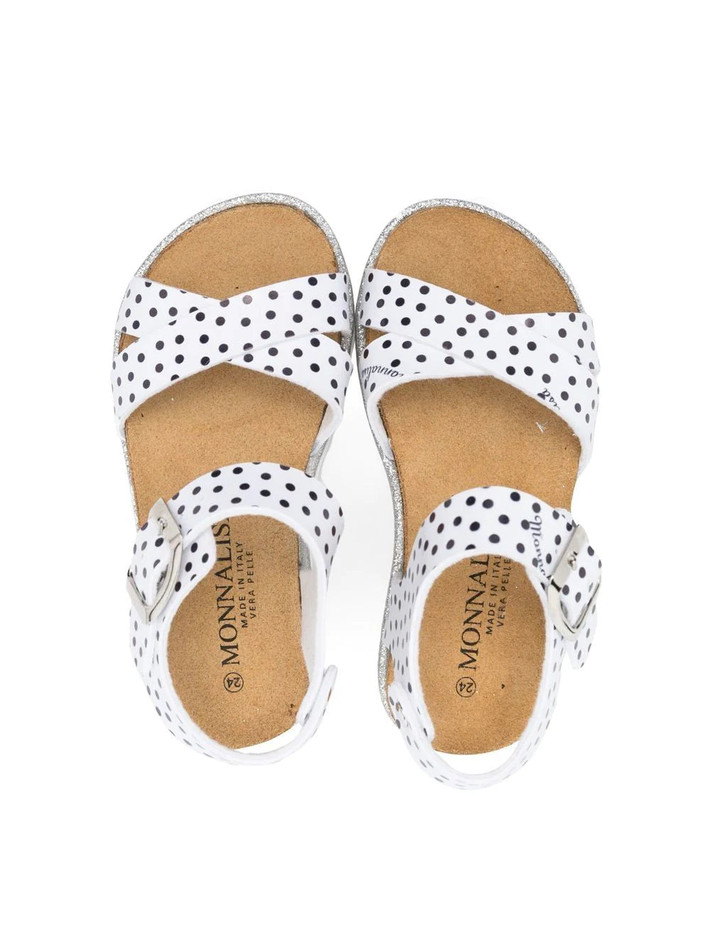 MONNALISA Sandals with polka dot pattern