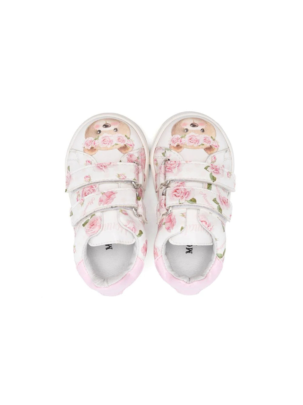 Zapatillas estampados floral con oso MONNALISA