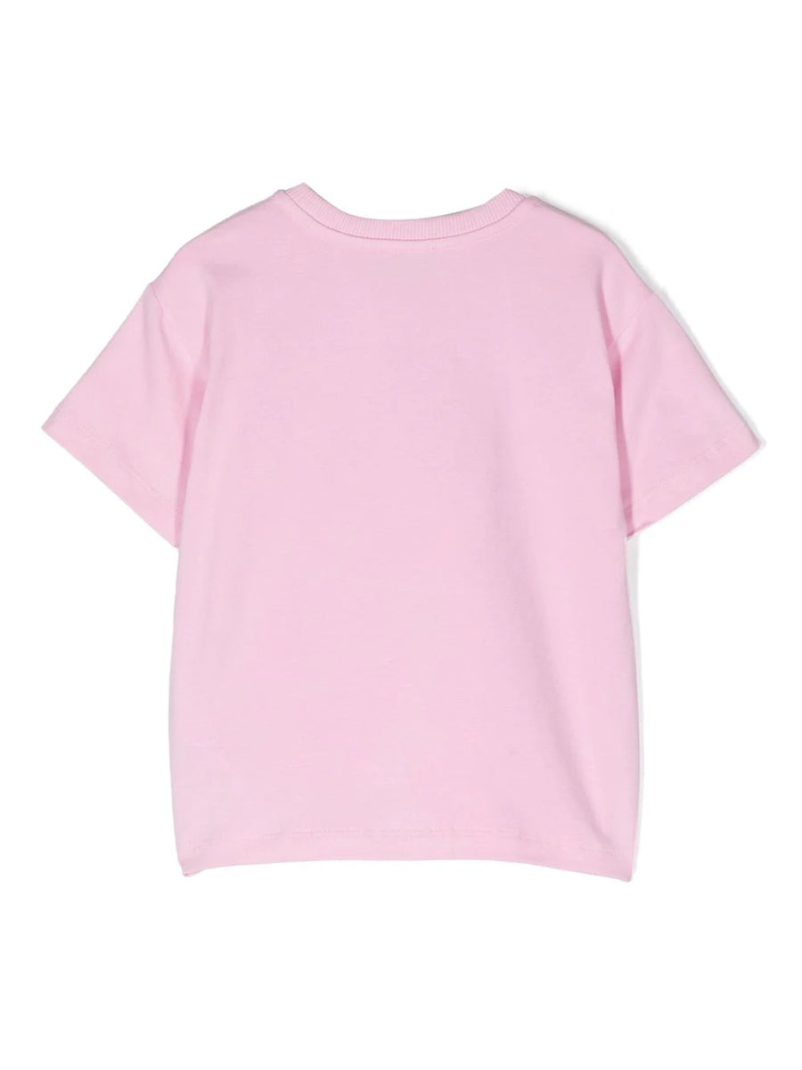 Ropa para niñas - sudadera rosa fuxia con logo MOSCHINO – Modini Shop