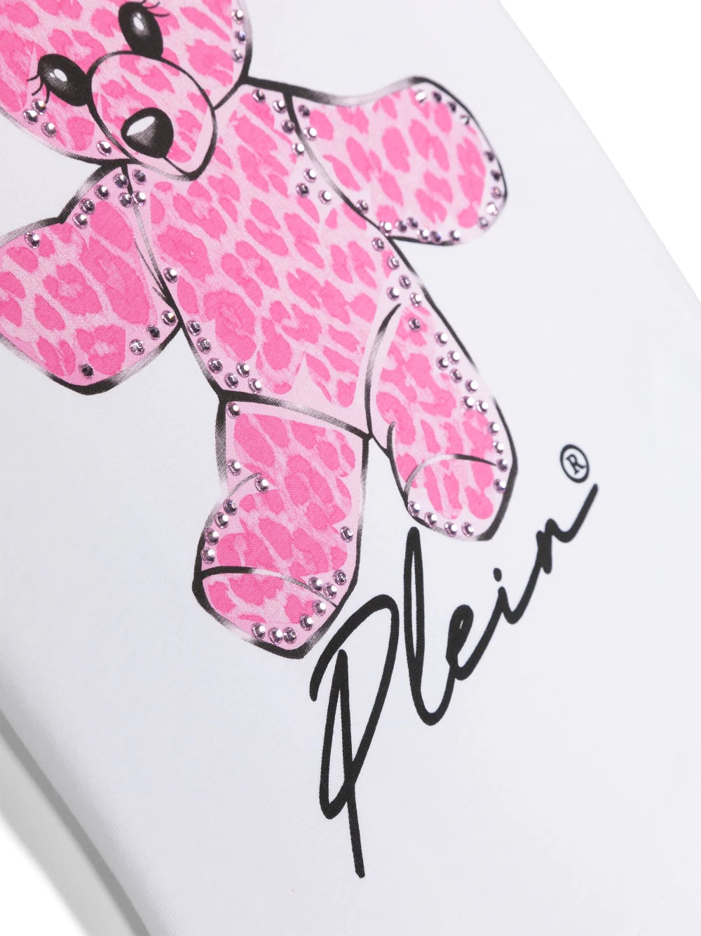 Childrenswear - white t-shirt with Philipp Plein graphic print
