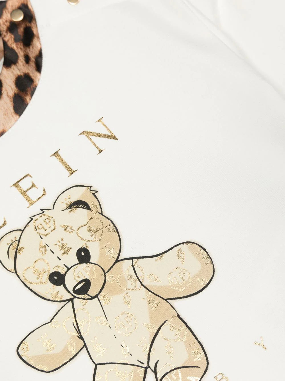White sweatshirt with baby BEAR Philipp Plein