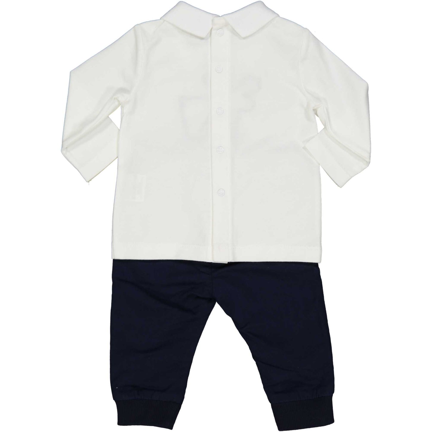 Set niño de camiseta blanca y pantalón azul BIRBA