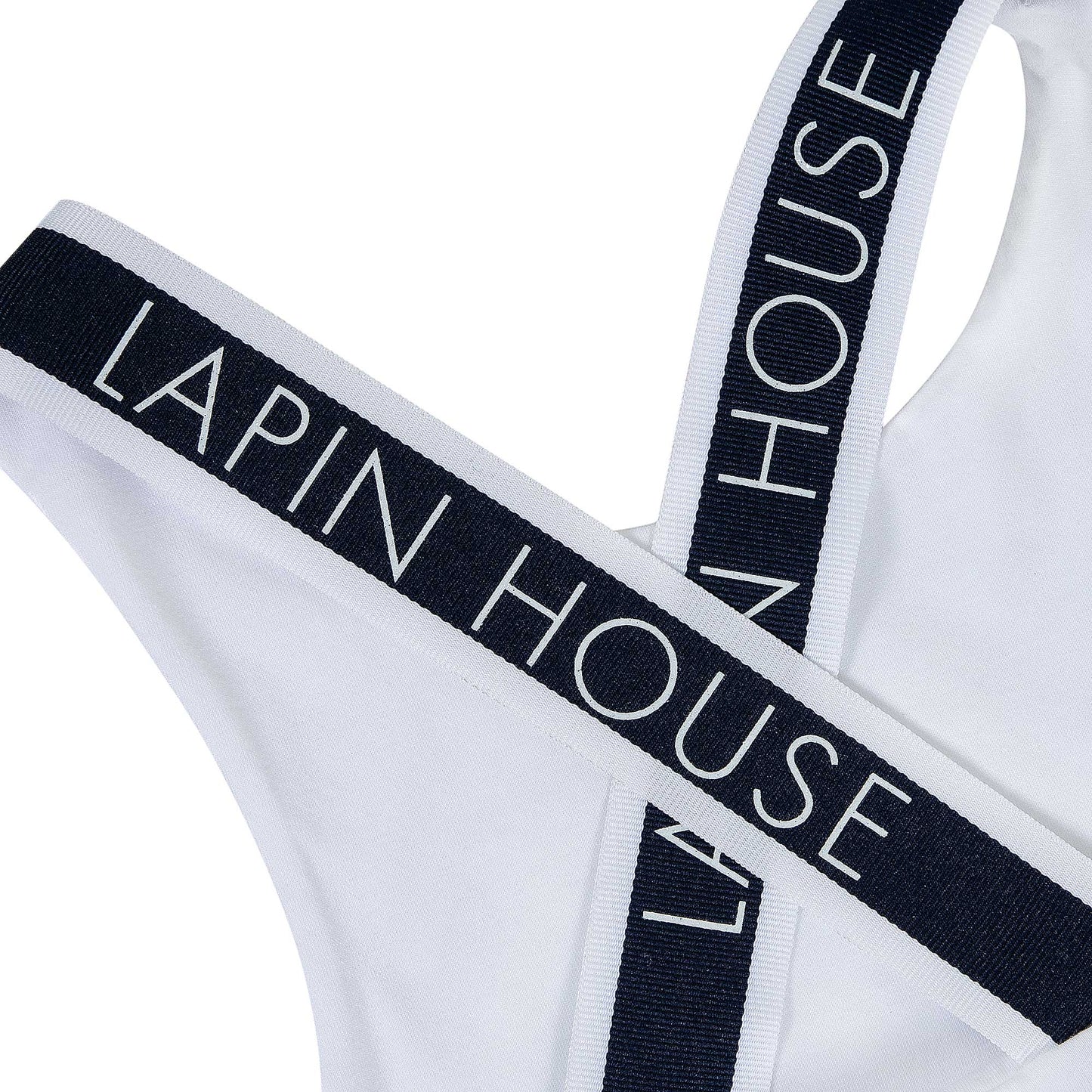 Girls clothing - LAPIN HOUSE navy blue sleeveless t-shirt and shorts set