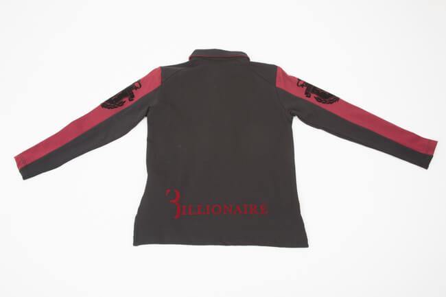 ROPA PARA NIÑOS - Polo negro con manga larga Billionaire "Arthur" - Modini Shop