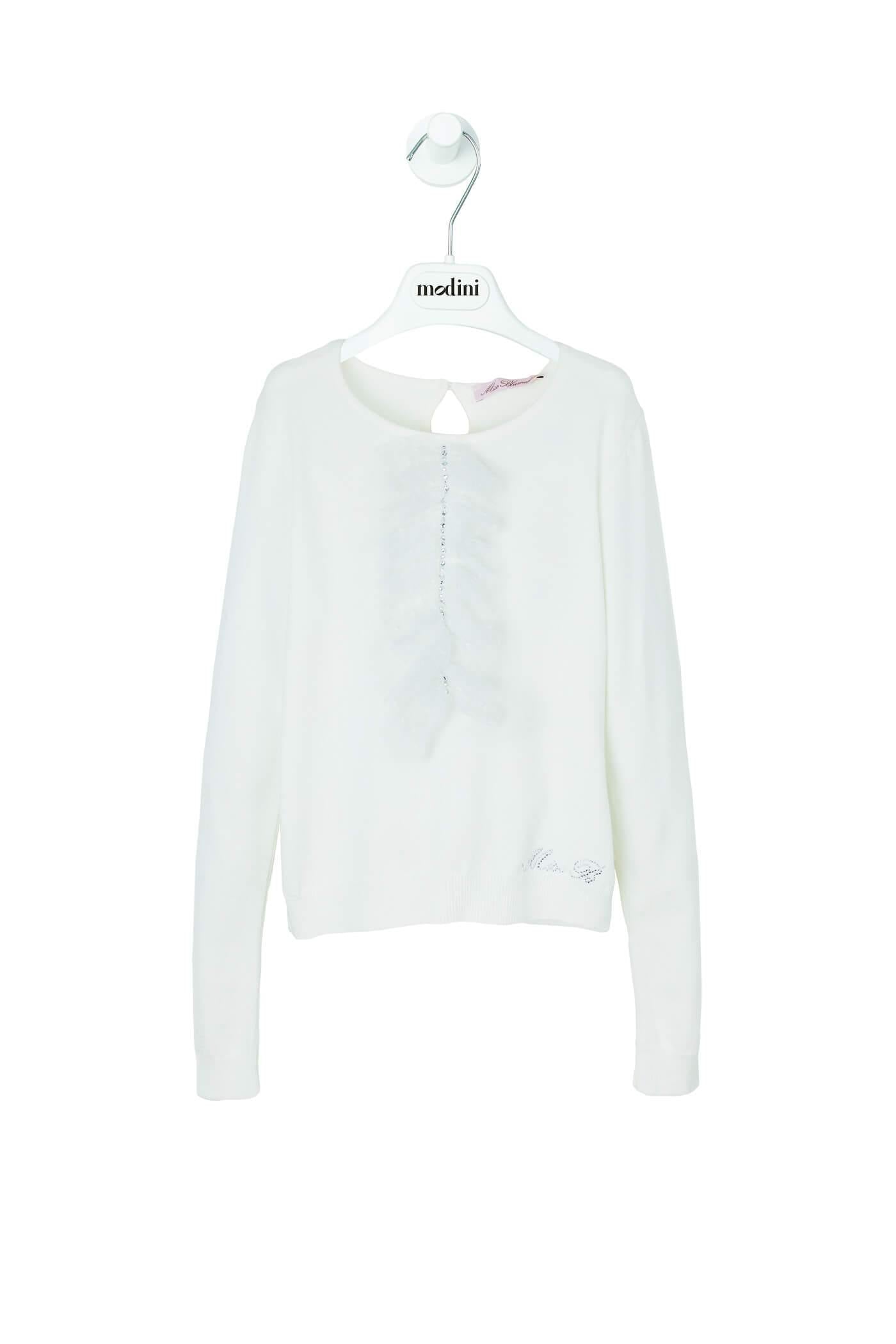 ROPA PARA NIÑOS - JERSEY COLOR CRUDO MISS BLUMARINE - Modini Shop