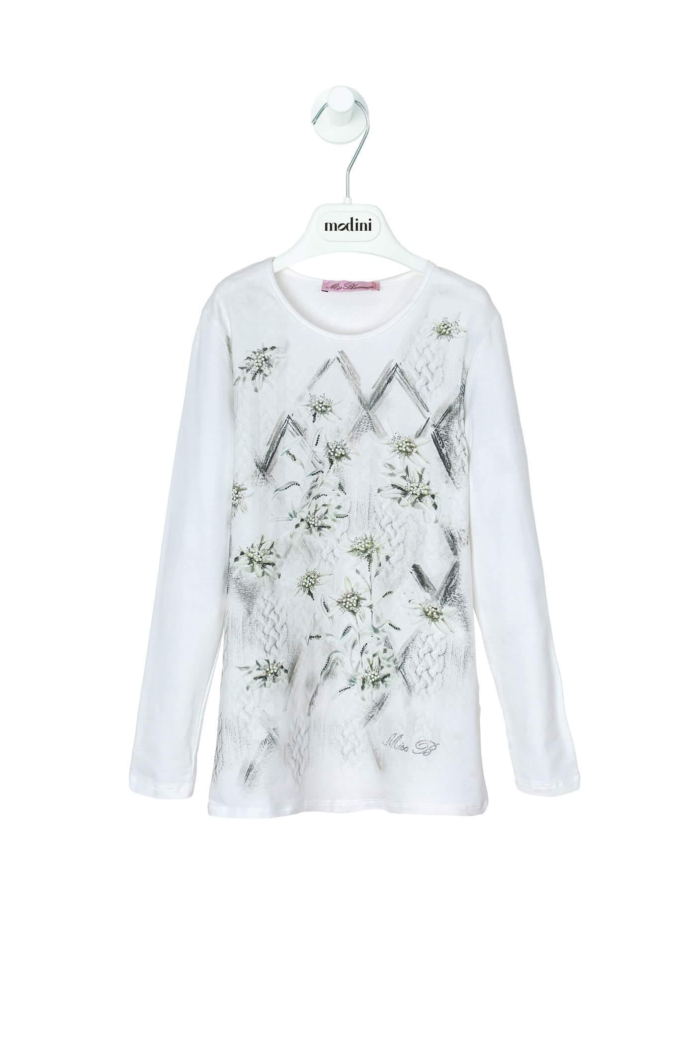 ROPA PARA NIÑOS - CAMISETA CON CRISTALES MISS BLUMARINE - Modini Shop