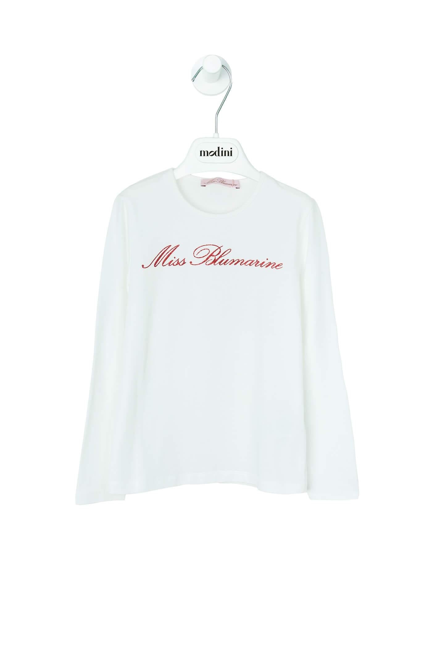 ROPA PARA NIÑOS - CAMISETA BABY BLANCA MISS BLUMARINE - Modini Shop