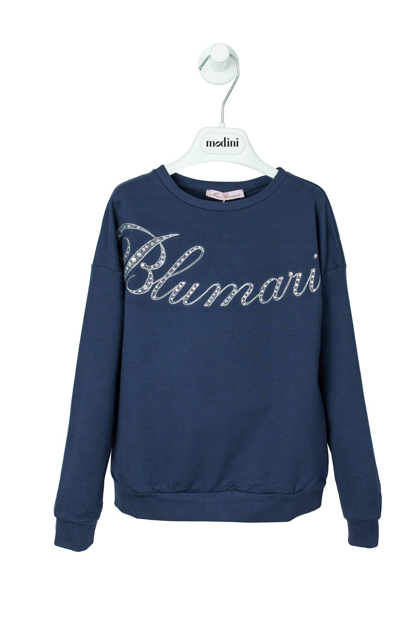 ROPA PARA NIÑOS - JERSEY EN AZUL MARINO MISS BLUMARINE - Modini Shop