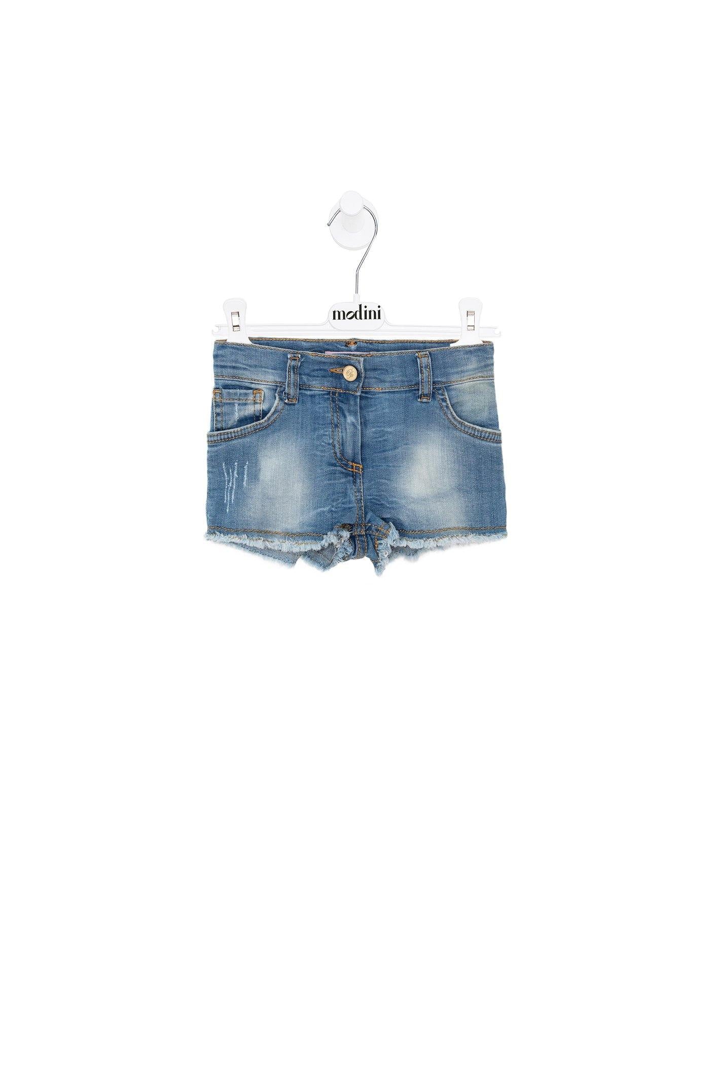 ROPA PARA NIÑOS - JEANS SHORTS MISS BLUMARINE - Modini Shop