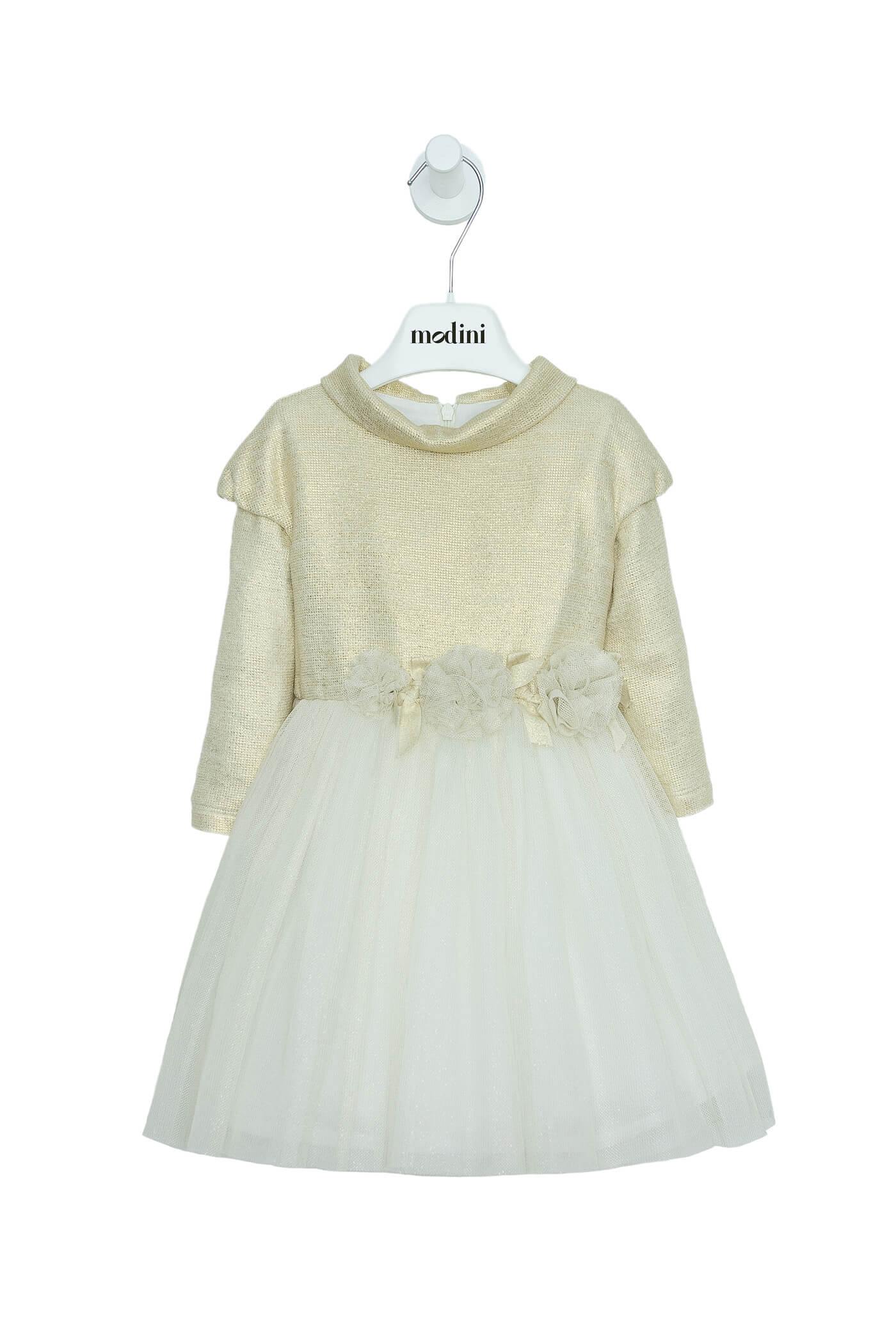 ROPA PARA NIÑAS - VESTIDO DORADO BIMBALO - Modini Shop