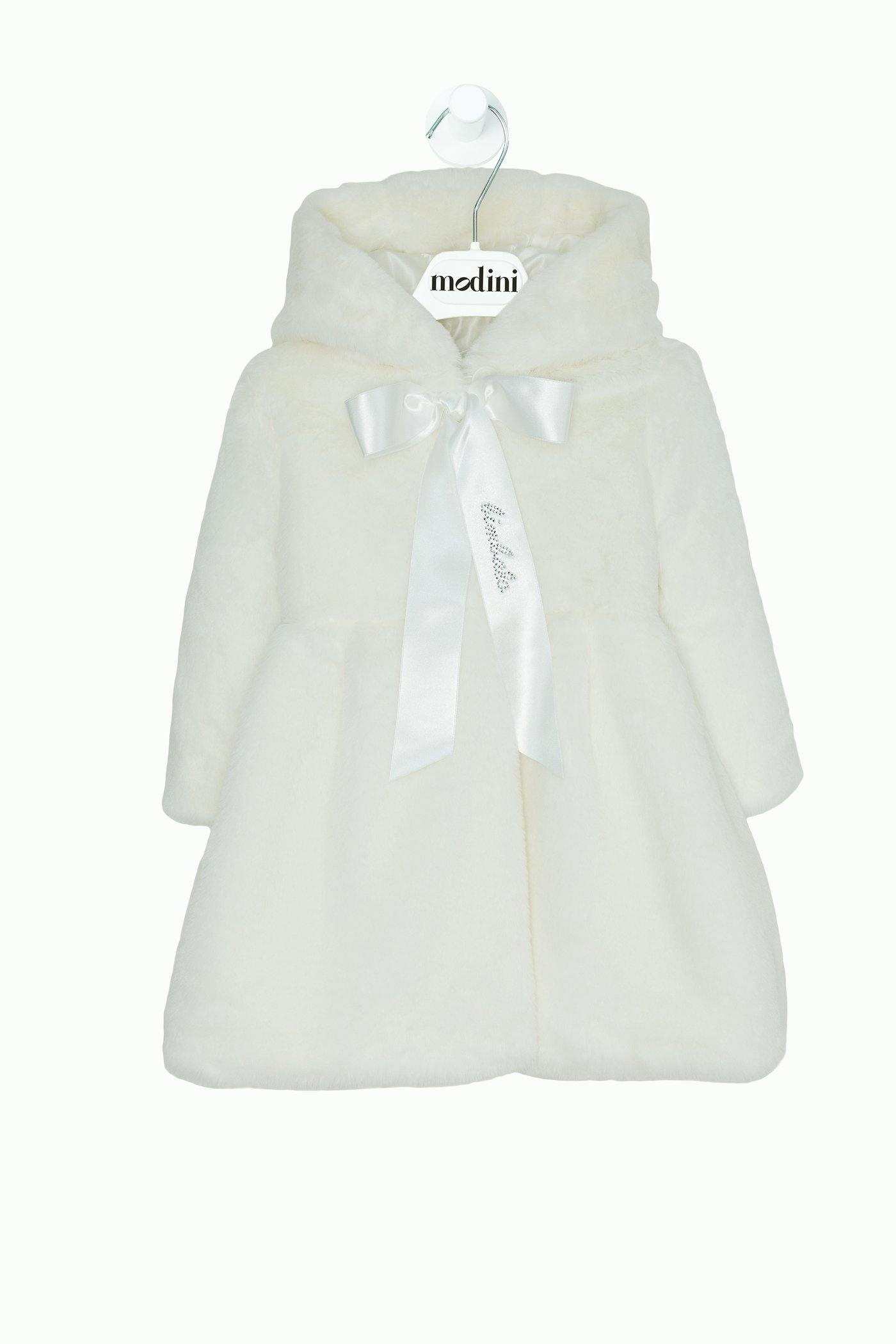 ROPA PARA NIÑAS - ABRIGO BLANCO PANNA BIMBALO - Modini Shop