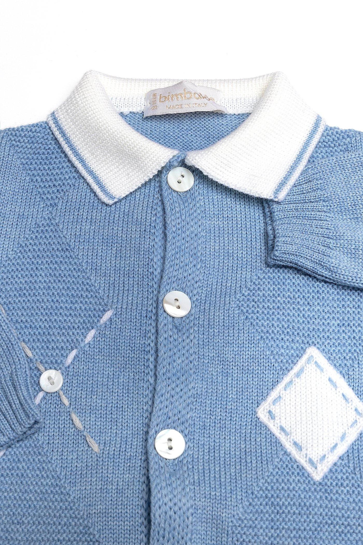 CONJUNTO con manga larga de lana para bebé niño invierno Bimbalò - Modini Shop