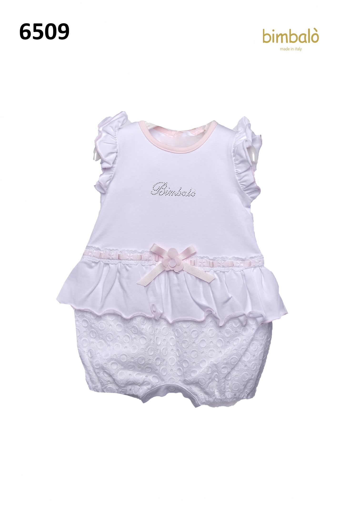 Bimbalò summer baby girl white set