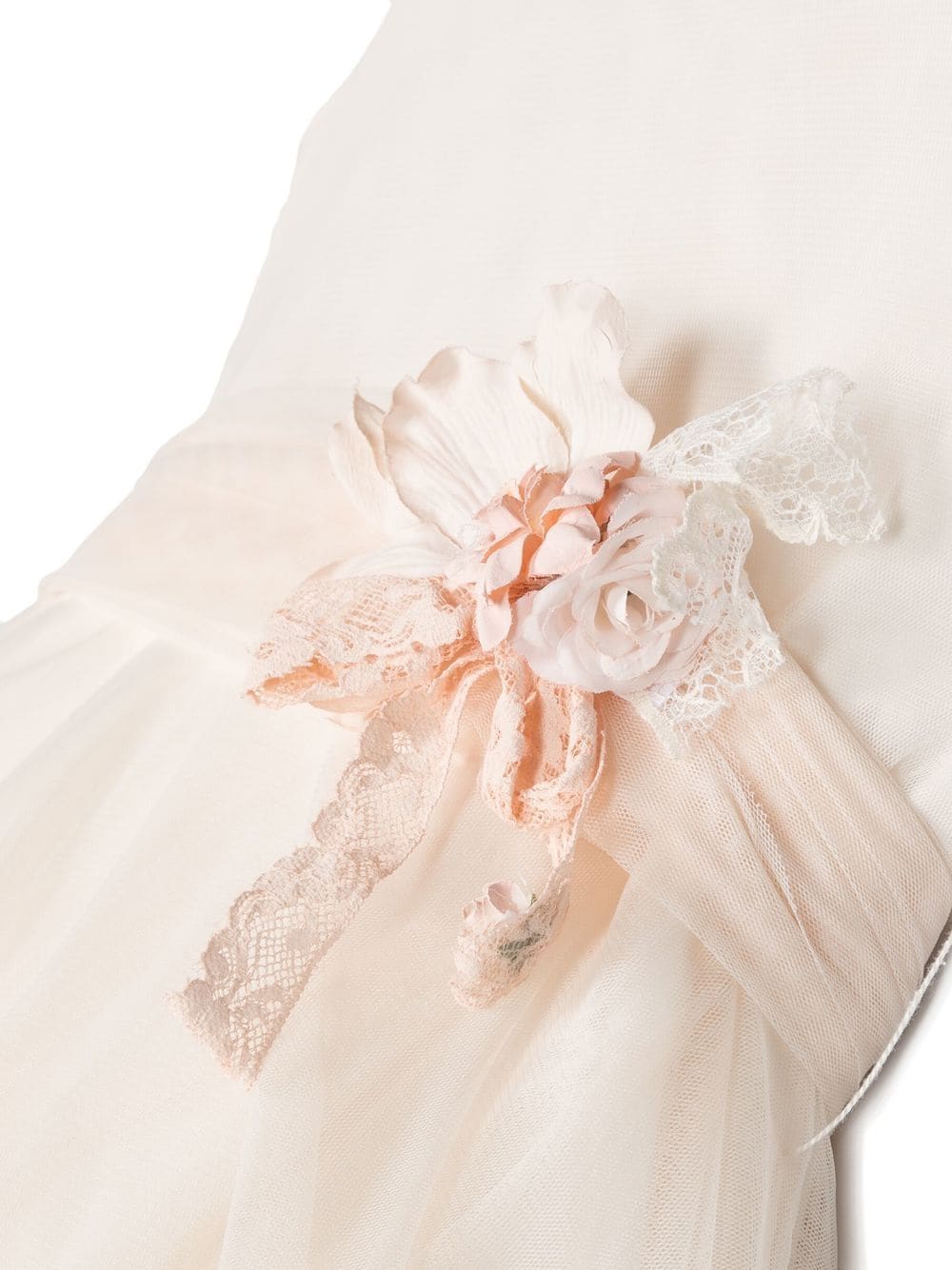 Salmon color 677 ceremony dress for girls of the brand MIMILÚ