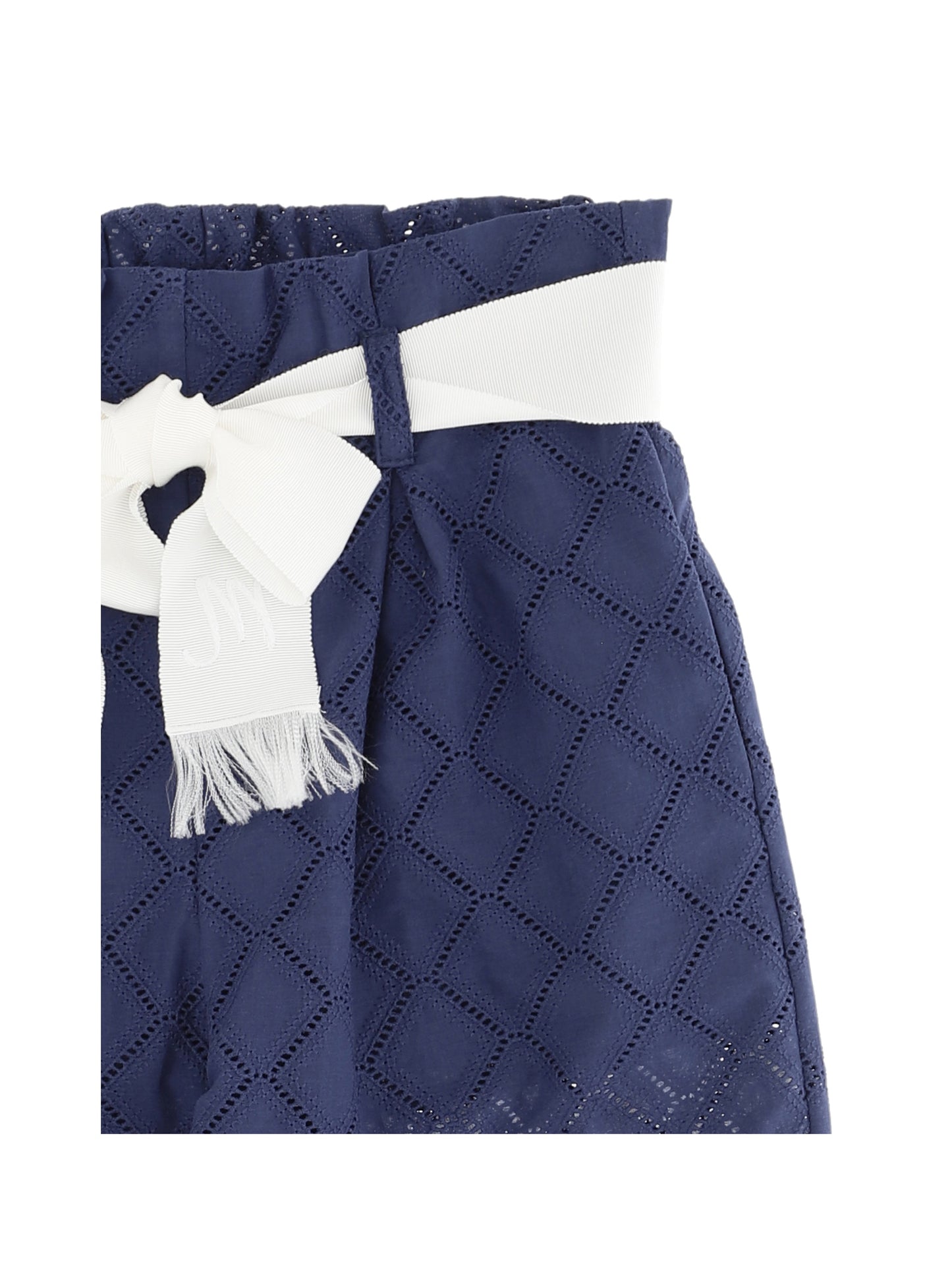 Ropa para niños- pantalones con motivo a rombos y talle alto MONNALISA