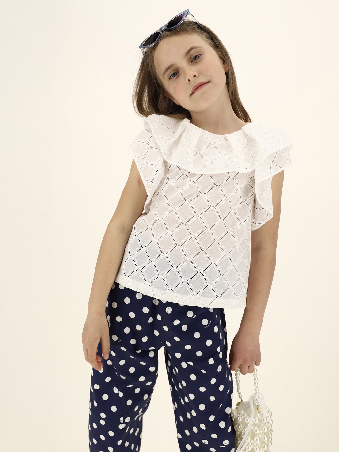 Ropa para niños- camiseta diseño perforado MONNALISA