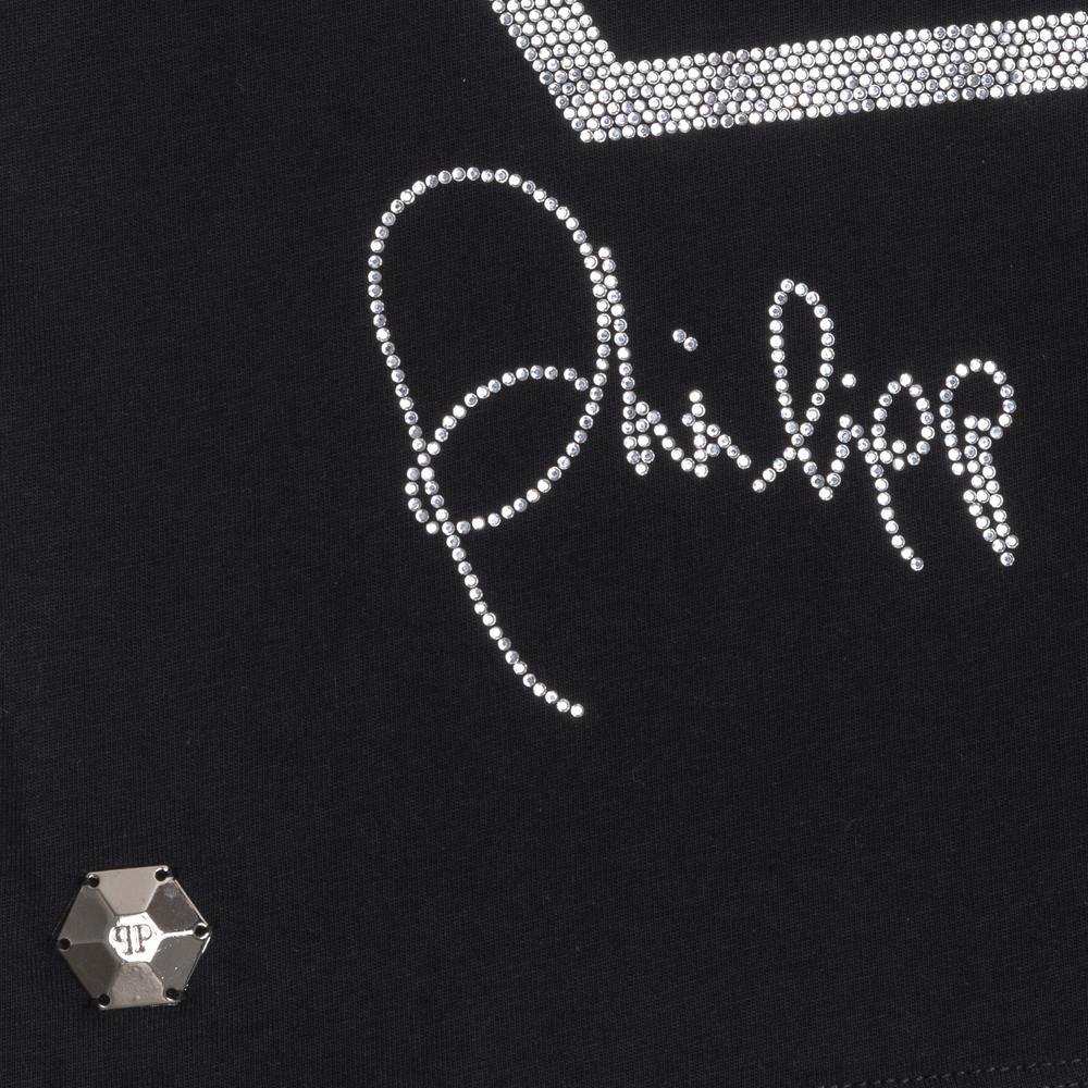 ROPA PARA NIÑOS - CAMISETA NEGRA PHILIPP PLEIN - Modini Shop