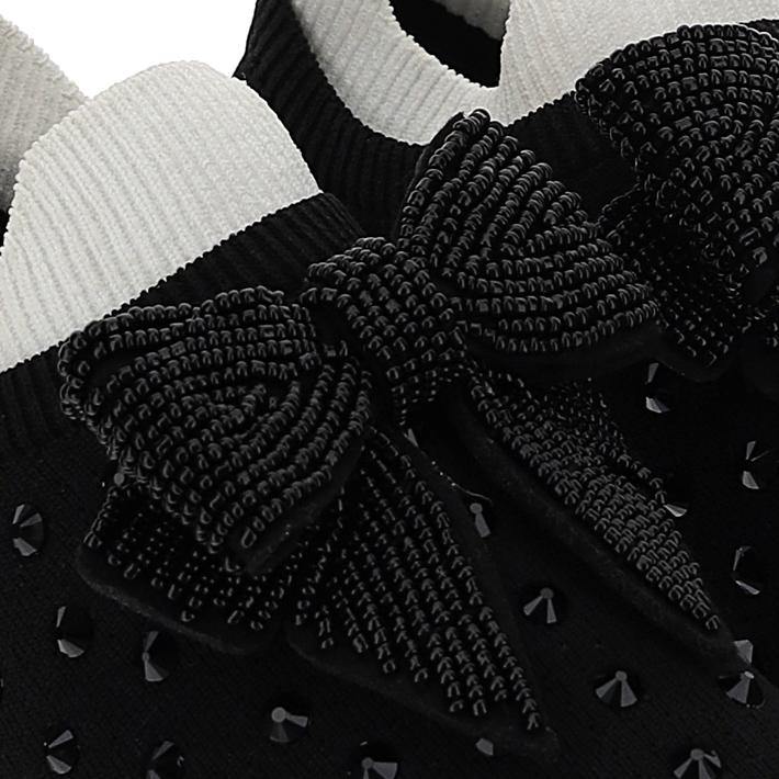 ZAPATOS PARA NIÑAS - SNEAKERS NEGRO TRETCH STRASS - Modini Shop