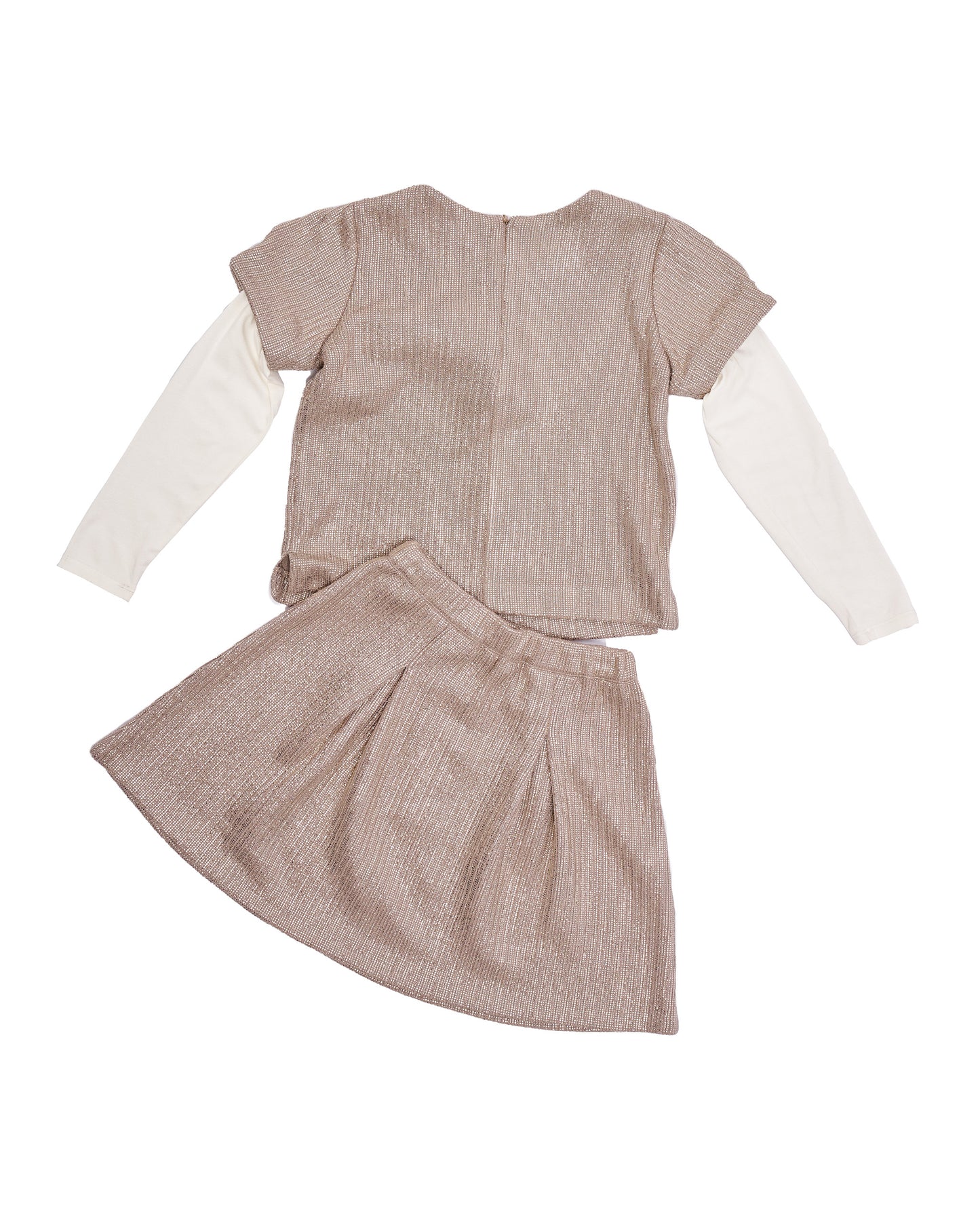 GIRLS CLOTHING - TWINSET BLOUSE AND SKIRT SET