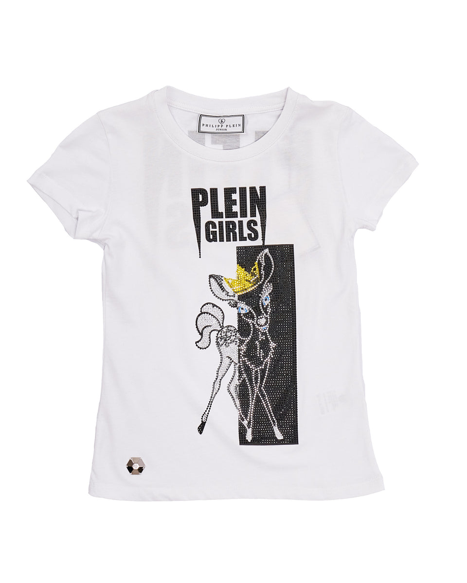 Ropa para niños - camiseta amarilla niña Philipp Plein – Modini Shop