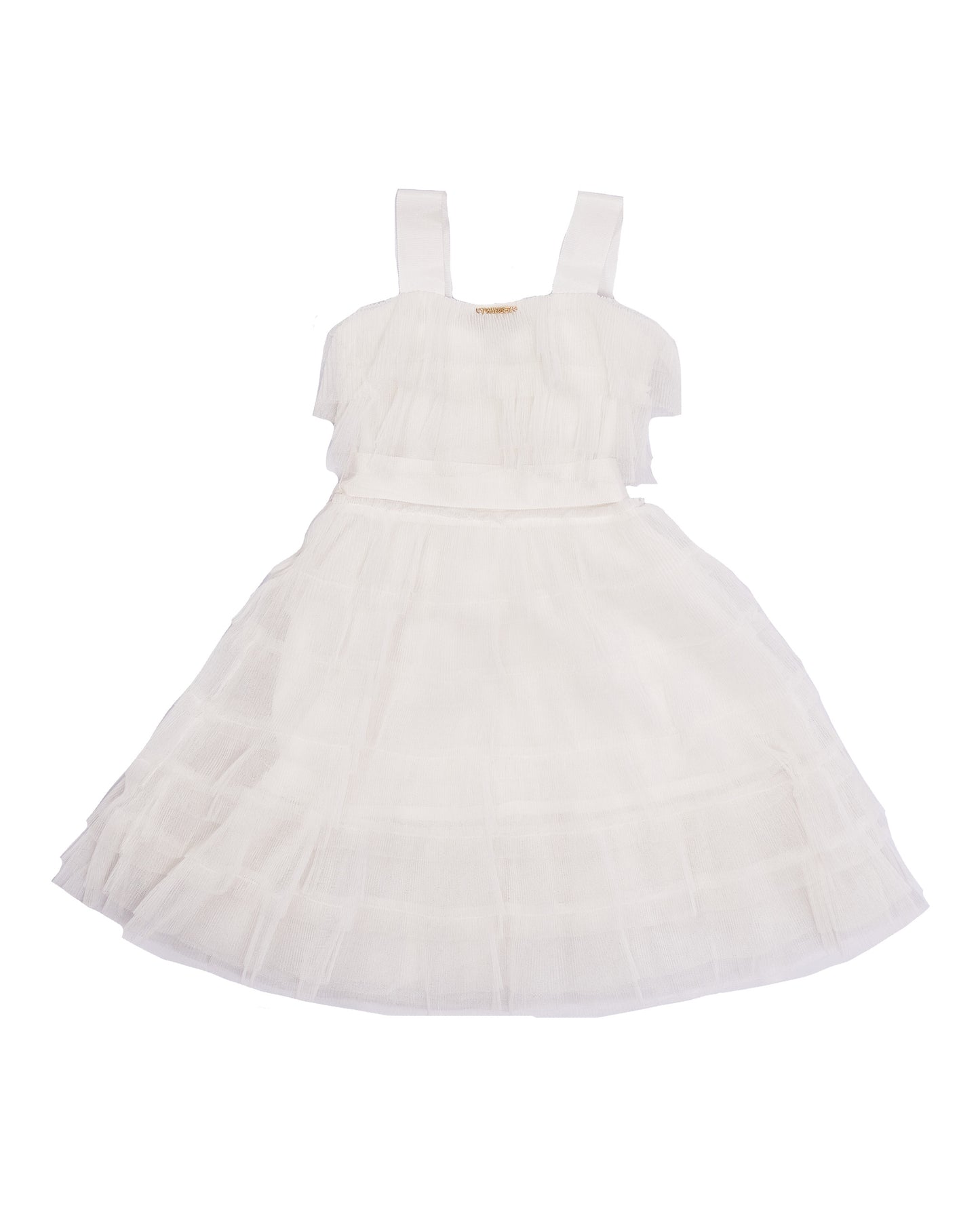 ROPA PARA NIÑOS - VESTIDO WHITE OFF TWINSET