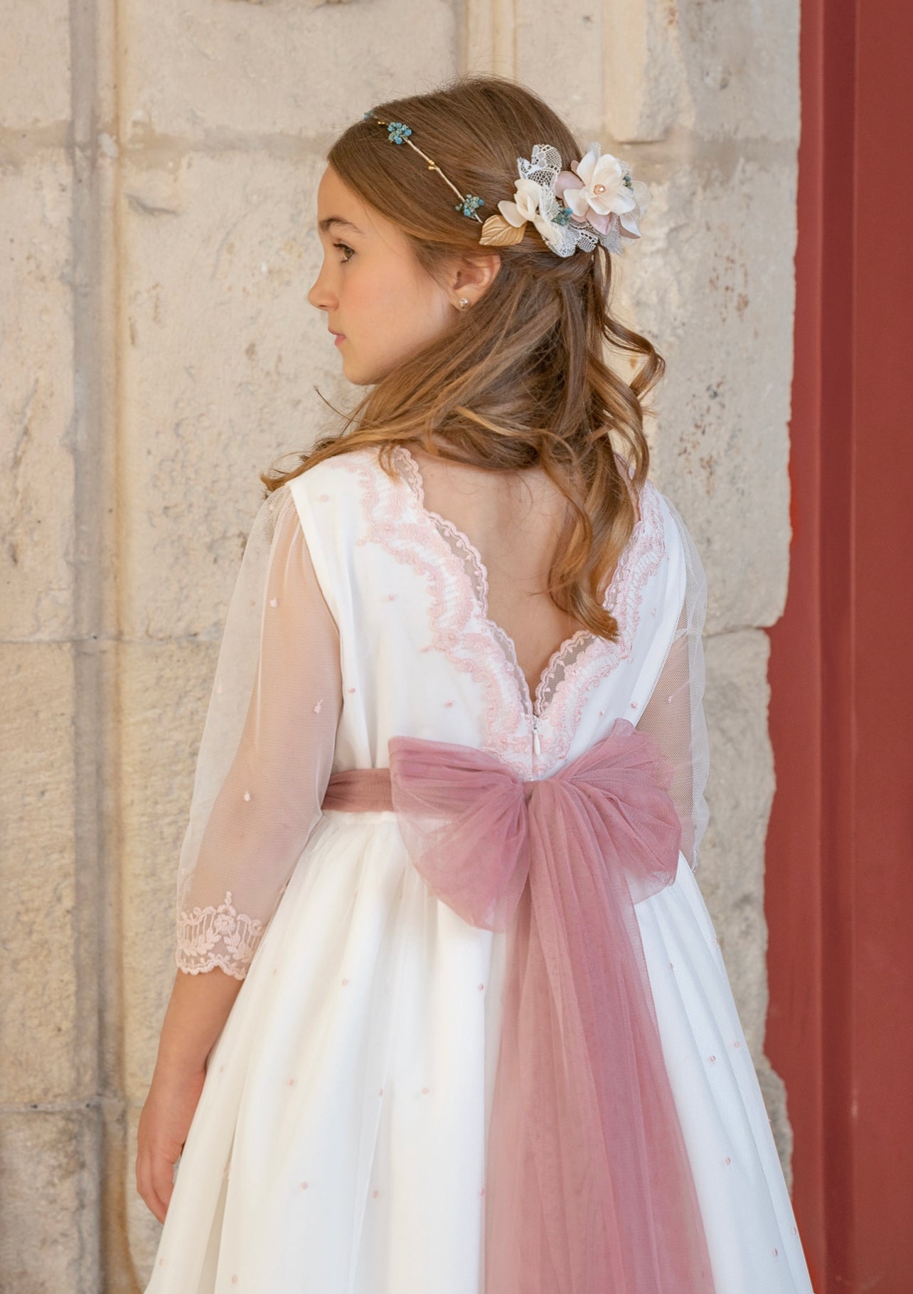 Vestido de comunion URSULA de la marca ALHUKA