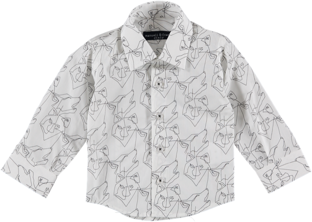 ROPA PARA NIÑOS - CAMISA BLANCA/NEGRA - Modini Shop
