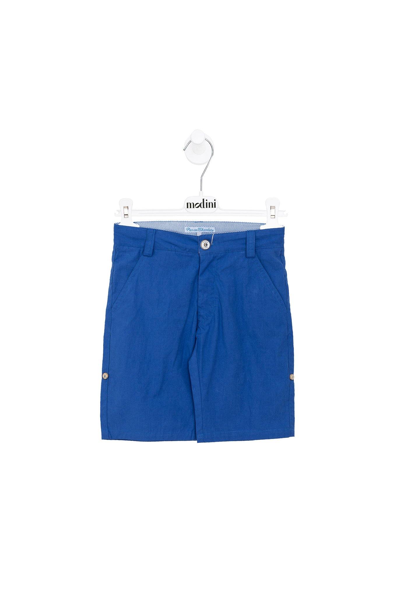 ROPA PARA NIÑOS - PANTALÓN CORTO AZUL FIORDO - Modini Shop