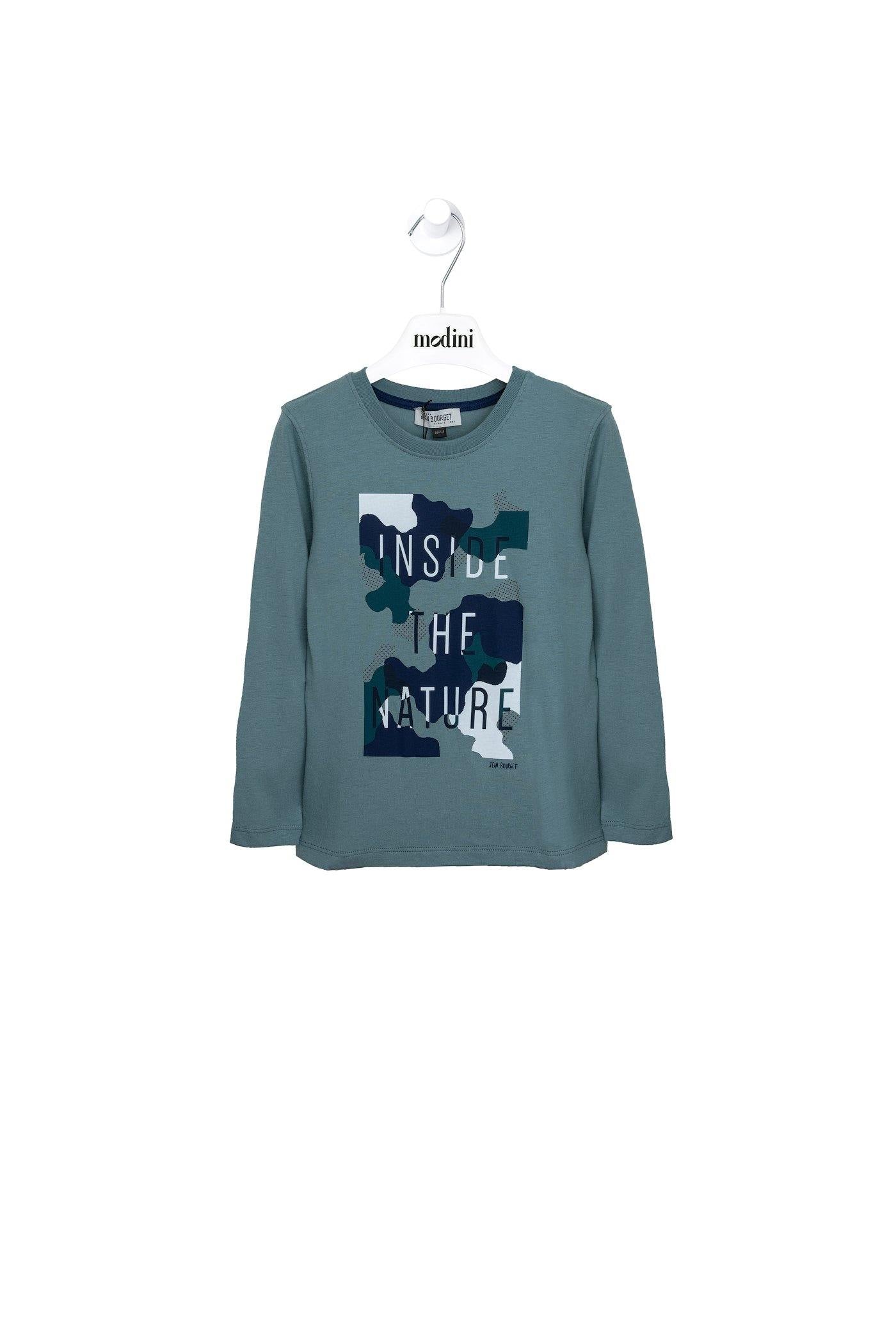 ROPA PARA NIÑOS - CAMISETA DENIM VERDE JEAN BOURGET - Modini Shop
