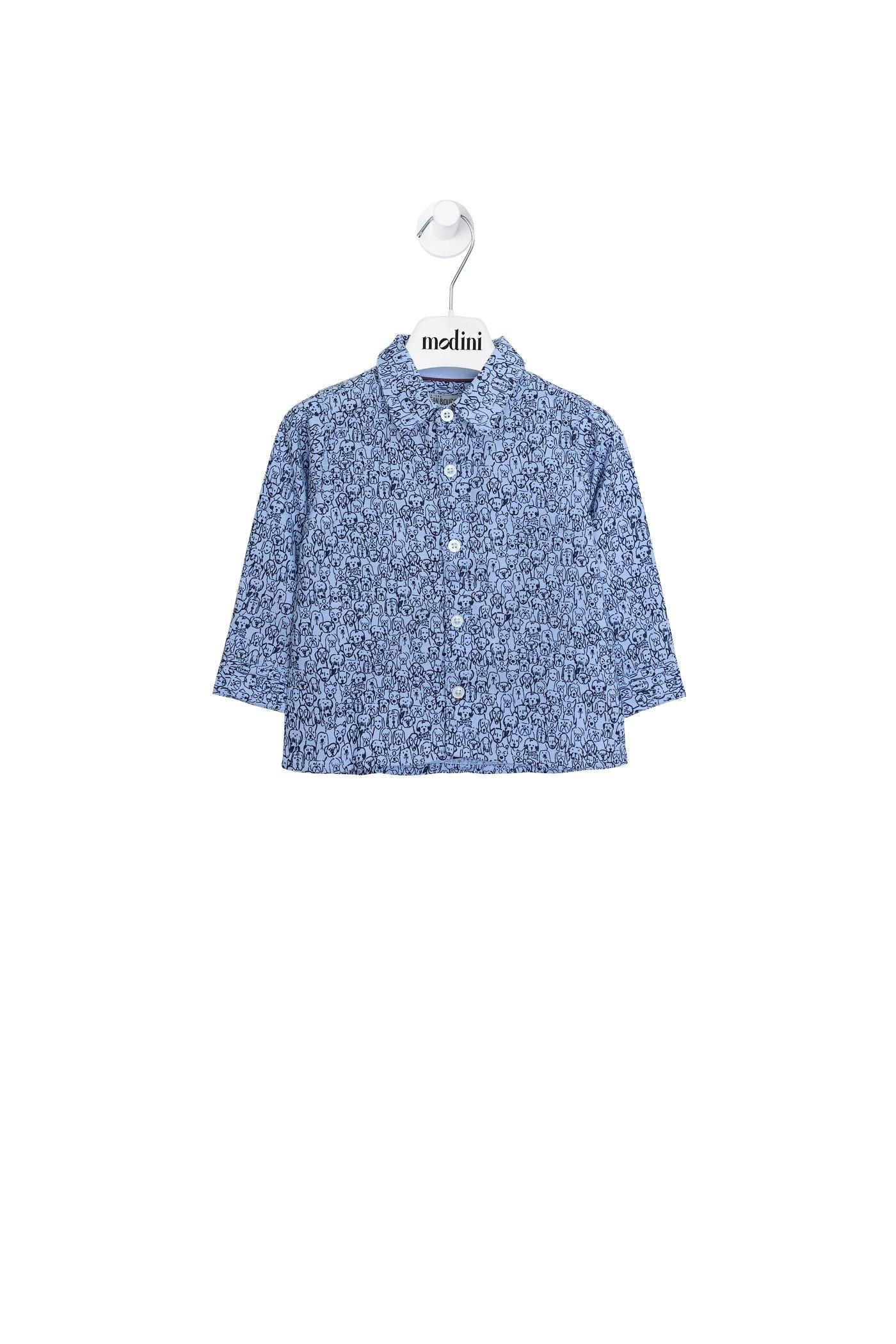 ROPA PARA NIÑOS - CAMISA AZUL CLARO JEAN BOURGET - Modini Shop