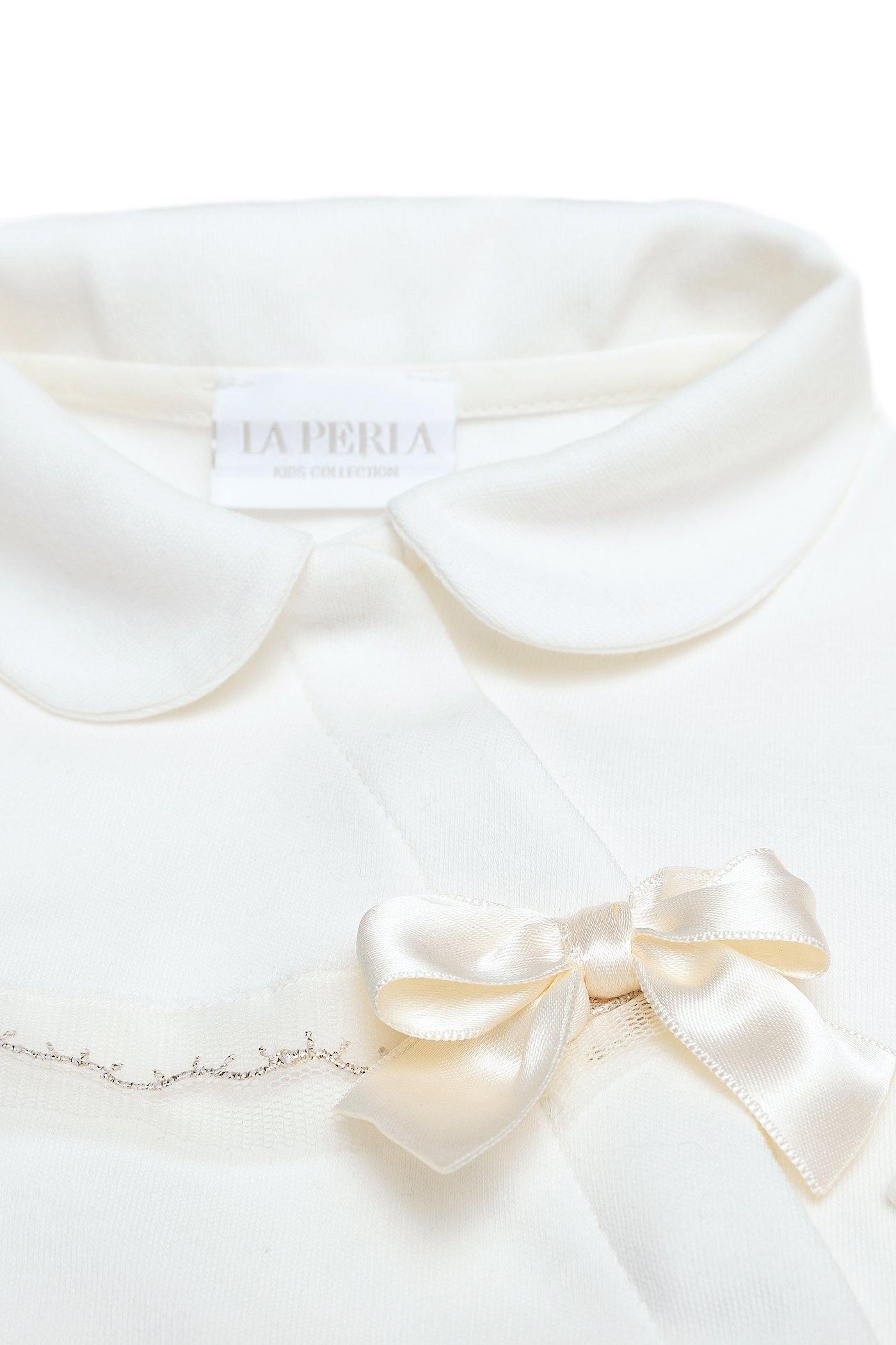 Body con manga larga de algodón para bebé niña invierno La Perla - Modini Shop