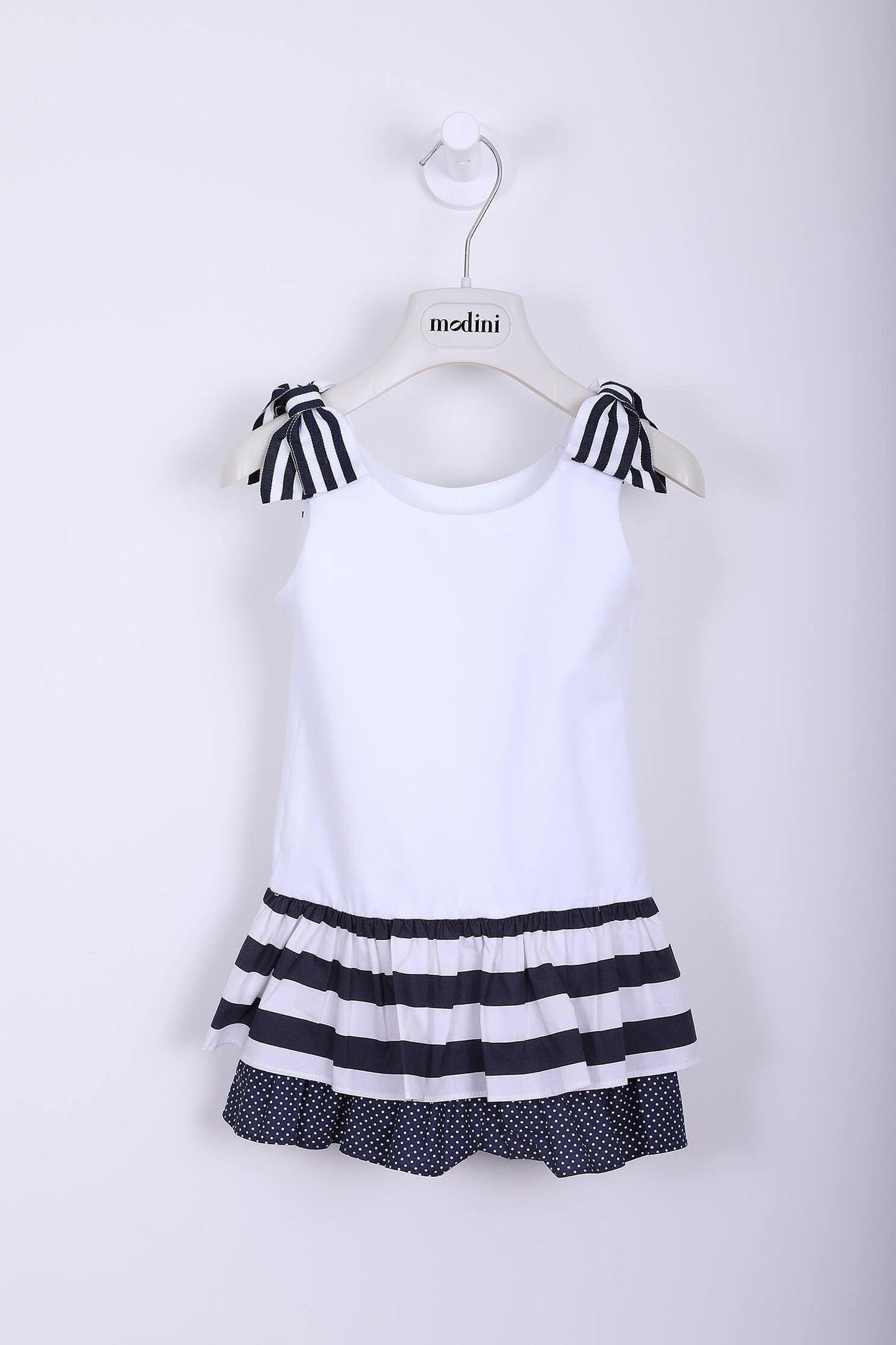 ROPA PARA NIÑOS - VESTIDO BLANCO SIN MANGAS LAPIN HOUSE - Modini Shop