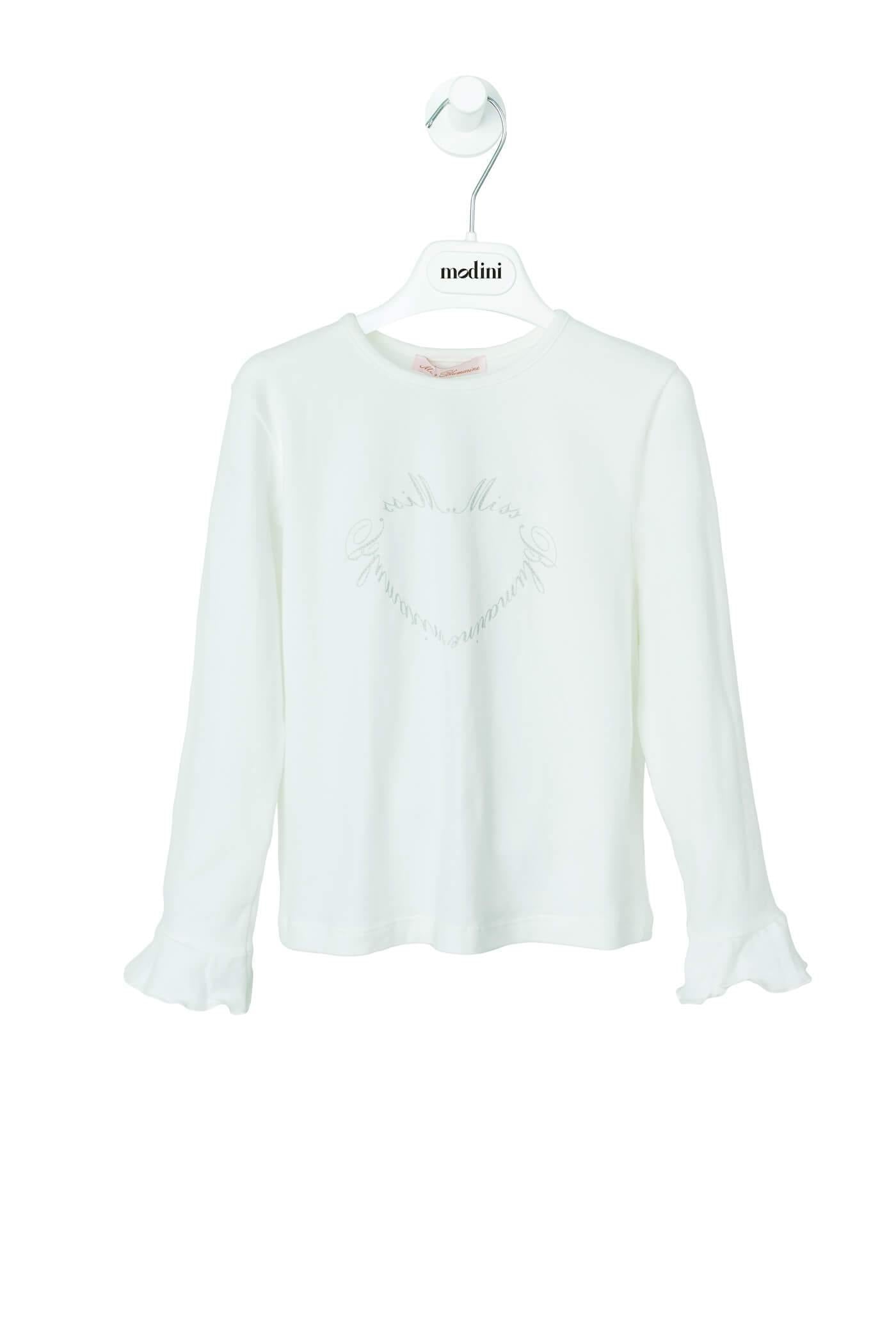 ROPA PARA NIÑOS - CAMISETA BLANCA MISS BLUMARINE - Modini Shop