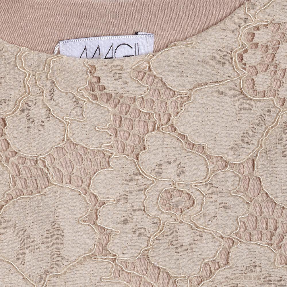 ROPA PARA NIÑOS - VESTIDO BEIGE ENCAJE - Modini Shop