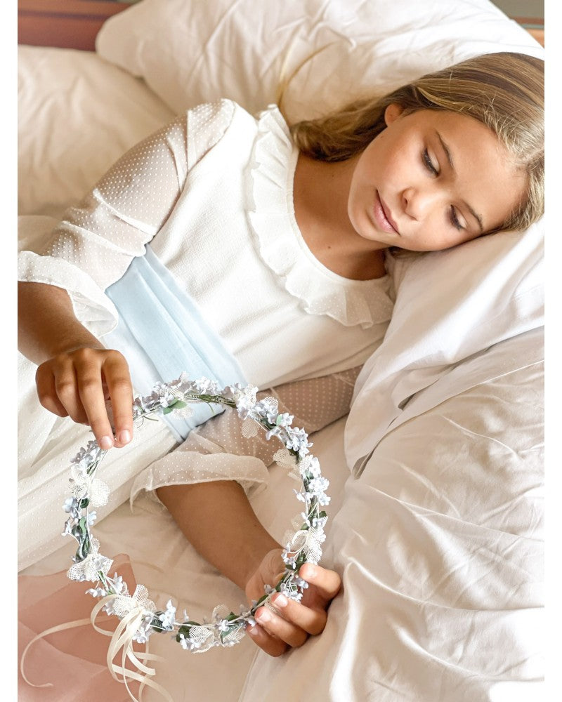 Vestido de comunión Anita de la marca PETRITAS (lazada no incluida)